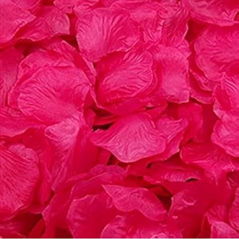 Magik 1000~5000 Pcs Silk Flower Rose Petals Wedding Party Pasty Tabel Decorations, Various Choices (1000, Hot Pink) Cover
