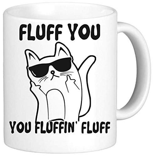 benefitclothing Pop Fluff You Cat Sunglasses Ceramic Mug