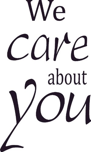 We Care About You Vinyl Wall Art, Business, Doctor Office Patients #TOP23