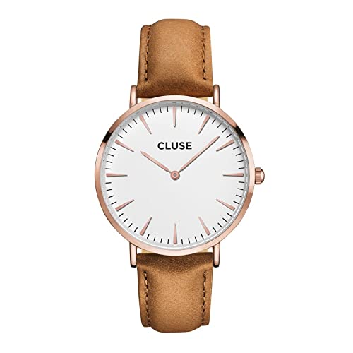 Cluse Reloj Analógico de Cuarzo para Hombre con Correa de Cuero – CL18011