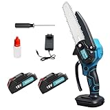 JUTOSGSKW Mini tronçonneuse à batterie de 6