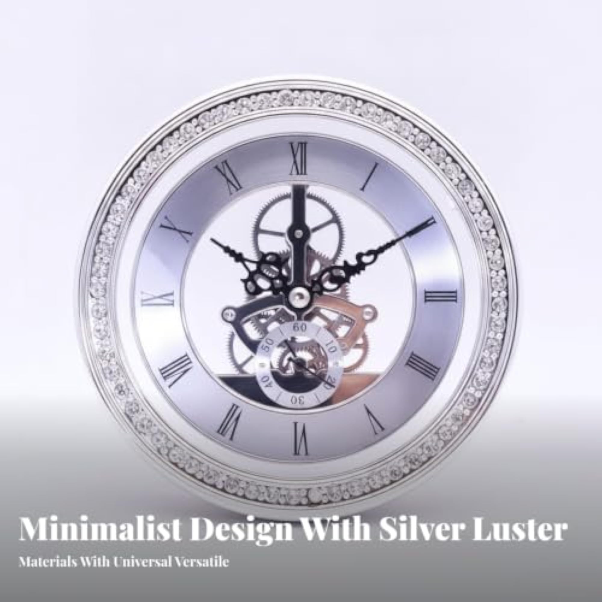 Exposed View Skeleton Clock Insert, Vintage-Inspired