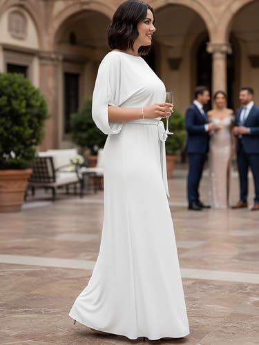 Image of KOH KOH Womens 2026 Flowy Formal Batwing Sleeve Evening Casual Gown