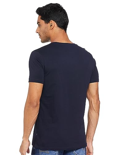 Image of Spykar Men's Slim Fit Round Neck Full Sleeve Printed Casual T-Shirt