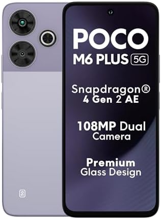 POCO M6 Plus 5G Misty Lavender 6GB RAM 128GB ROM