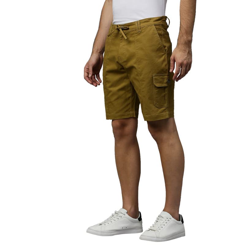 Image of Hubberholme Men Cargo Shorts - Lightweight Regular Fit Lounge Shorts - Stretchable Pure Cotton Shorts for Men's Sports, Short with Pocket for Running /Gyming Athleisure Shorts with Extra Comfort