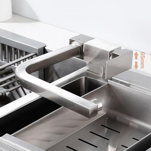 Mitigeur de cuisine rabattable LWX levier bas avec bec rotatif