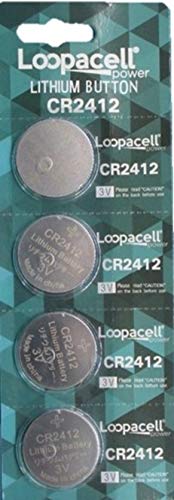 Loopacell Cr2412 Cr 2412 Lithium 3V 4 Batteries #TOP17
