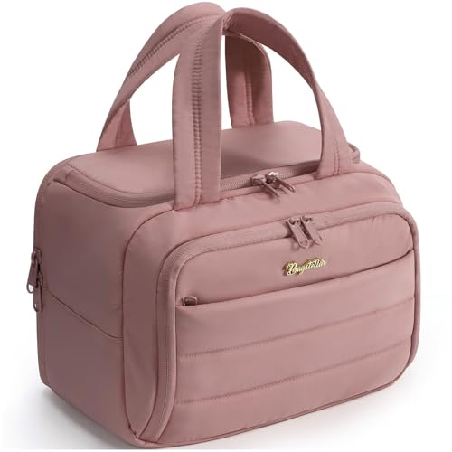 Travel Toiletry Bag with Handle Water-Resistant Organizer