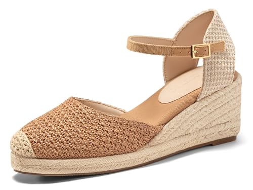 Image of Coutgo Women's Platform Wedge Espadrilles Sandals