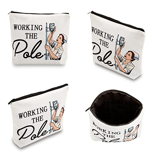 2025 Nurses Week Gifts for Women Nurse Gifts for ER RN ICU Nurse's Birthday,Working The Pole Nurse Makeup Bag,Nurse accessories for work,Nurse appreciation gifts Nurses day gifts3