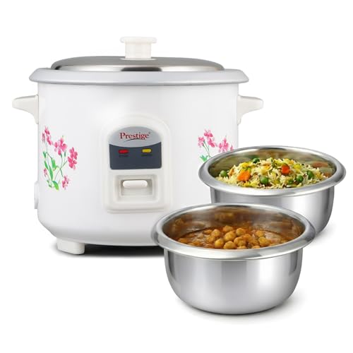 Rice Cooker Buying Guide: How to Choose 23 Prestige PRWO 0.6 L Electric Rice Cooker with 2 cooking pans|Deta...