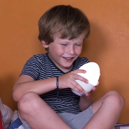 Nachtlicht und Kinder Taschenlampe in einem! Das LED Stimmungslicht/Schlummerleuchte mit tollen Features: Außentauglich, dimmbar, warm/kaltweiß einstellbar, Campinglampe und Dank Batterie mobil Cover