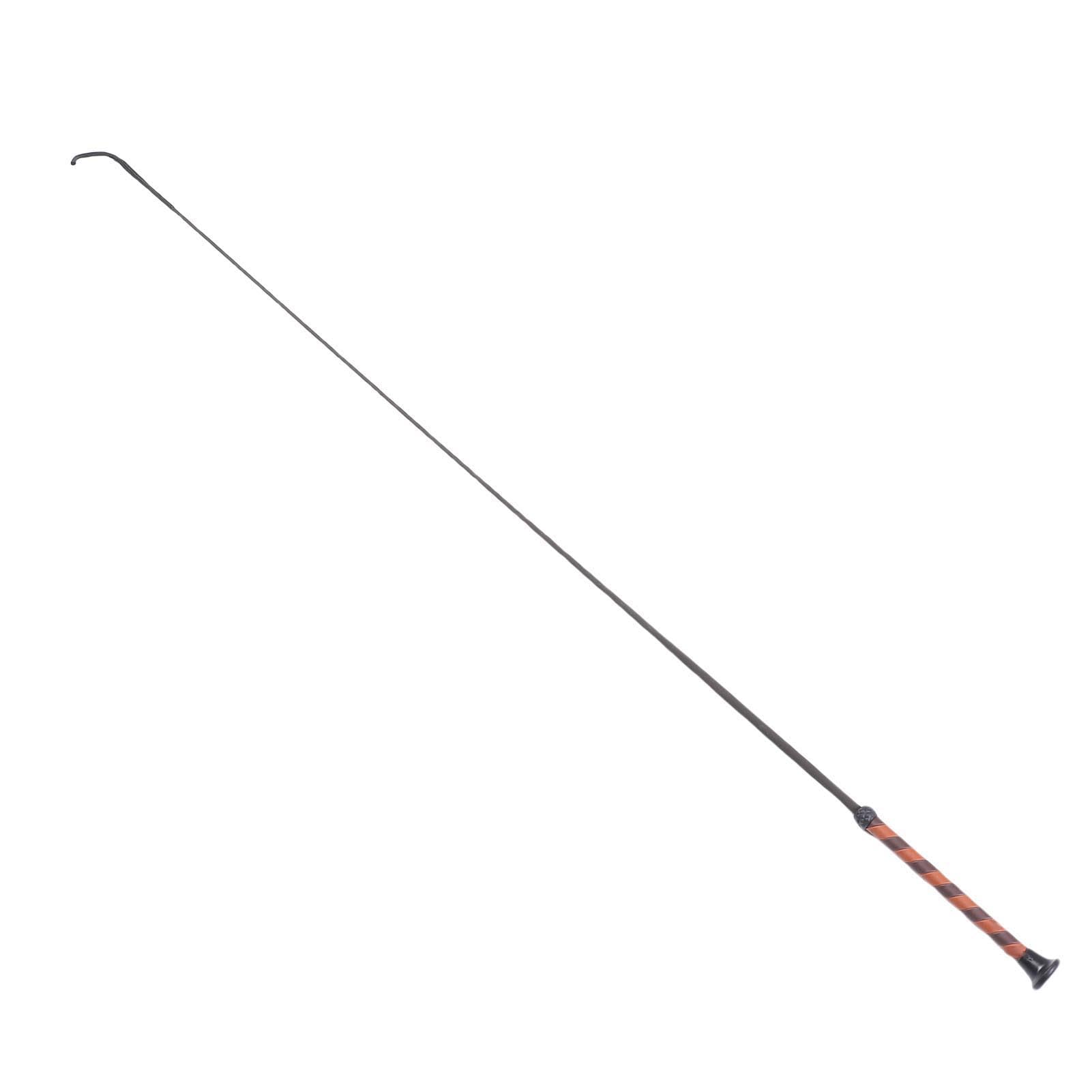 RiToEasysports Cravache en Fibre de Carbone, 110 Cm, Tête en Nylon tissé pour L'entraînement équestre
