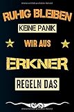  Ruhig bleiben keine Panik wir aus ERKNER: Notizbuch  Journal  Tagebuch  Linierte Seite