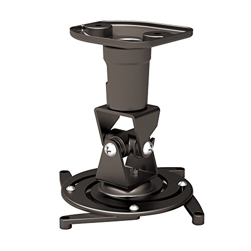 Amer Projector Mount - Universal Ceiling Bracket Lcd Dlp Tilt 360° Swivel 30Lbs (Black) #TOP7