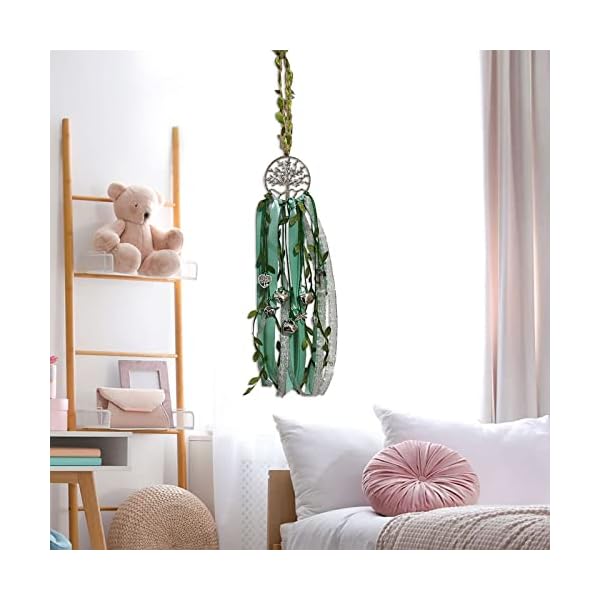 Handmade Dream Catcher Tree-of-Life Dream Catcher Witch Bells Dream Catcher Wall Hanging-Decorations for Home Dorm Room tree-of-life dream catcher handmade witch bells dream catcher wall hanging-decor - Image 3