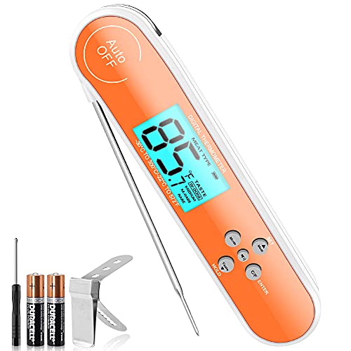 ❤ Crazy Deals Nycetek Meat Thermometer Waterproof IP67【Super Accurate】Instant Read Food Thermometer for Grilling Cooking with Sound Alerts & LCD Backlight for BBQ Smoker Oil Deep Fry Candy Thermometer ❤ Crazy Deals Nycetek Meat Thermometer Waterproof IP67【Super Accurate】Instant Read Food Thermometer for Grilling Cooking with Sound Alerts & LCD Backlight for BBQ Smoker Oil Deep Fry Candy Thermometer