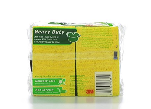 Scotch-brite Heavy Duty Scrub Sponge 426, 6-Count (Pack of 2)