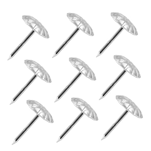 ULTECHNOVO 500 Piezas Tapicería De Remache De Sofá Tachuelas De Sofá Tapicería De La Vendimia Uña Decorativa Uñas De Burbujas De Sofá Tachuelas Vintage De Madera Clavo De Cabeza Redonda