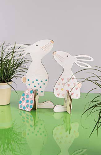 Rayher Wood mot.Easter Friends w.Egg,FSCMixCred, Natural, 19,5x27,5cm - Image 3