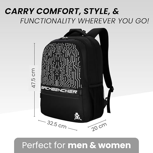 Image of HACKER Laptop Backpack for Men & Women | Stylish & Printed Backpack | Durable School, College & Office Bag | Spacious Travel Backpack with Padded Laptop Compartment & Adjustable Straps
