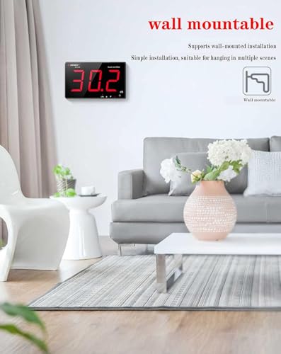 sndway sw-525a 30-130db digital sound level meter with large lcd display noise meter decibel wall mounted hanging 525a