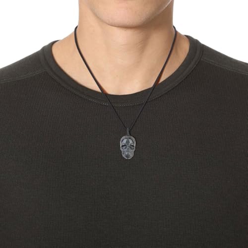 coai Herren Glückskette aus Obsidian Totenkopf Skull Anhänger - 3