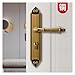 OYUXICWD All-Copper Bedroom Magnetic Silent Door Lock All-Copper French Retro Indoor Wooden Door Door Lock(Coffee Bronze)