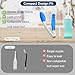 Foldable Toilet Aids Set for Wiping – 2PCS Personal Hygiene Kit with Collapsible Butt Wiper Tool & Dual-Nozzle Peri Bottle , Wiping Aid for Post-Surgery Recovery, Elderly and Travel Use (Blue, Ultra)