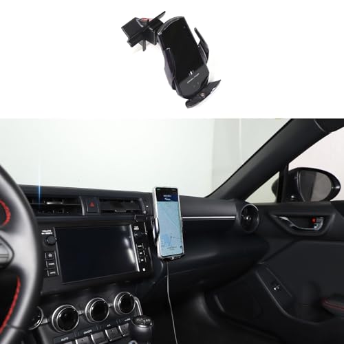 for Subaru BRZ/Toyota 86 Adjustable Auto Phone Holder,Inverted Hook Horizontal Vertical Air Conditioning Outlet Navigation Base with Self-Adhesive,Anti-Shake and Stabilizer Phone Mount (Style C)
