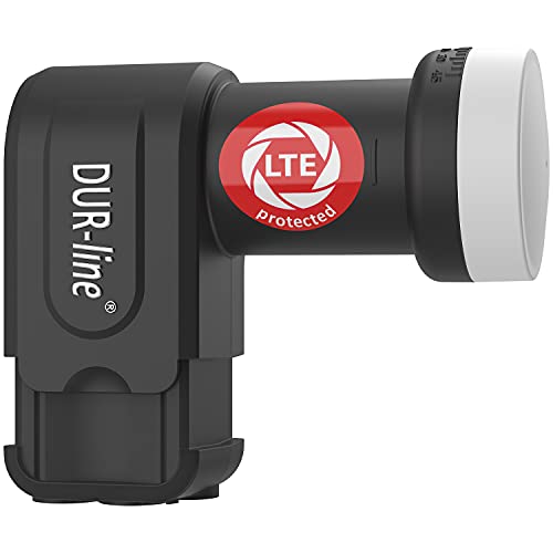 DUR-line +Ultra Quattro LNB - nur für Multischalter schwarz - mit LTE-Filter [ Test SEHR GUT *] digital mit Wetterschutz, Full HD, 4K,Premium-Qualität
