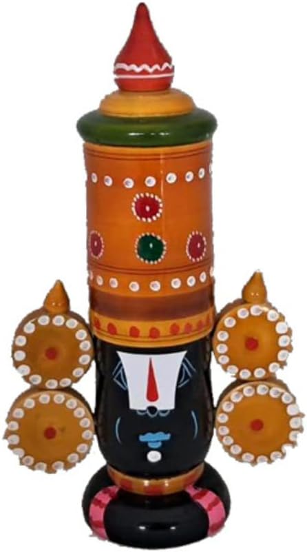 Wooden Home Decrative Etikoppaka Balaji Head