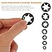 Cabilock Carbon Steel Bearing Clamping Ring 1.02 Inch Flower Retaining Washers Locking Rings for Axles Shafts Industrial Fasteners