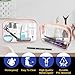 16 Pieces Clear Makeup Bags Bulk, TSA Approved Toiletry Bag for Travel, PVC Waterproof Travel Pouches Clear Pouch with Zipper for Men and Women Carry-on Travel Essentials Cosmetic Bags (Peach Pink-M)
