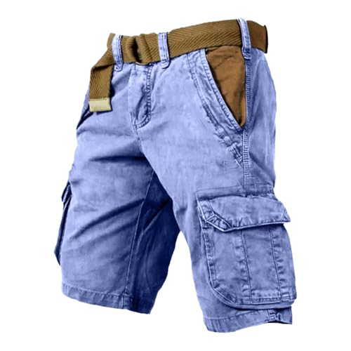 Men's Cargo Pants Casual Straight Leg Work Pants with Multiple Pockets for Outdoor Hiking Travel and Daily Wear