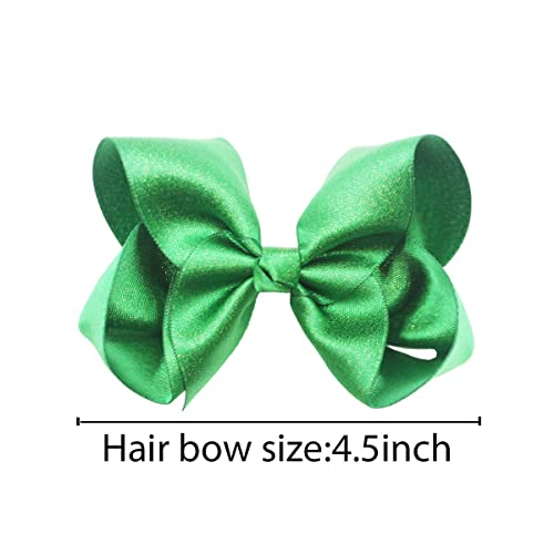 40Pcs Baby Girls Glitter Grosgrain Ribbon Hair Bows Clips 4.5Inch Hair Bows Alligator Hair Clips Hair Accessories For Girls Toddlers Kids In Pairs #TOP5