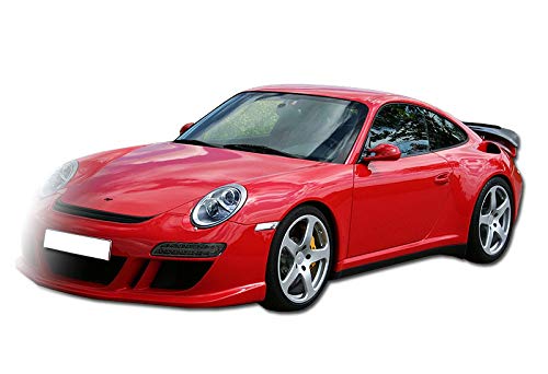 EPARTS Chrome Smoke Lens White/Amber LED Front Bumper DRL Driving Parking Lights Compatible with 2005-2009 Porsche 911 997