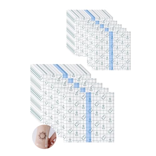 Benda Trasparente Impermeabile,60 PCS 15Cm Cerotti Elastici di Fissaggio,Pellicola Per Tatuaggi,Cerotti Impermeabili,Tatuaggi Protezione,Antiallergico,Protezione Delle Ferite (60 Pezzi)