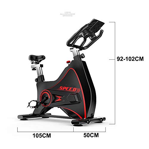 Zjdu Spin Bike,Indoor Cycling Bike Fitness Stationary All-Inclusive Flywheel Bicycle,With Resistance For Gym Home Cardio Workout Machine Training New Version,Black #TOP7