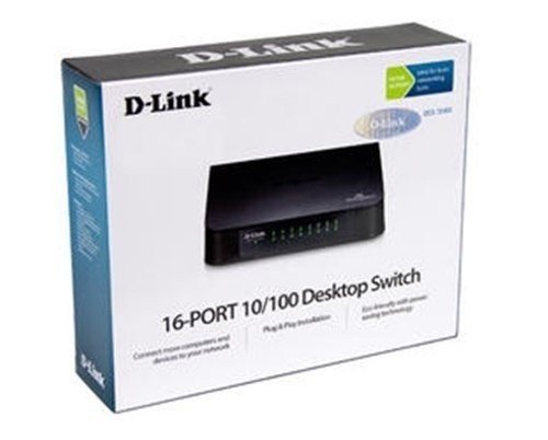 Commutateur D-Link DES-1016 A avec 16 ports 10/100 pour extension réseau de bureau