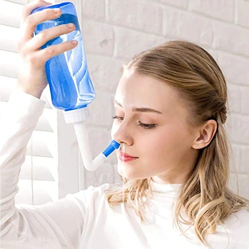 Higienizador Lavador Lavagem Nasal Ducha Sinusite Rinite Alérgica | 300ml | 2 Bicos | Criança e Adul