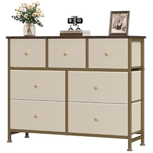 OLIXIS 7 Drawer Fabric Dresser, Storage Tower for Bedroom and Closet