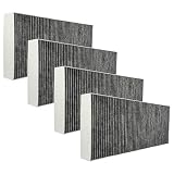 vhbw 4x Filtro a carboni attivi compatibile con Bosch DHL785C, DHL885C, DSF097A50, DSF067E50, DRF097A50 cappe aspiranti - 46 x 19,1 x 5 cm
