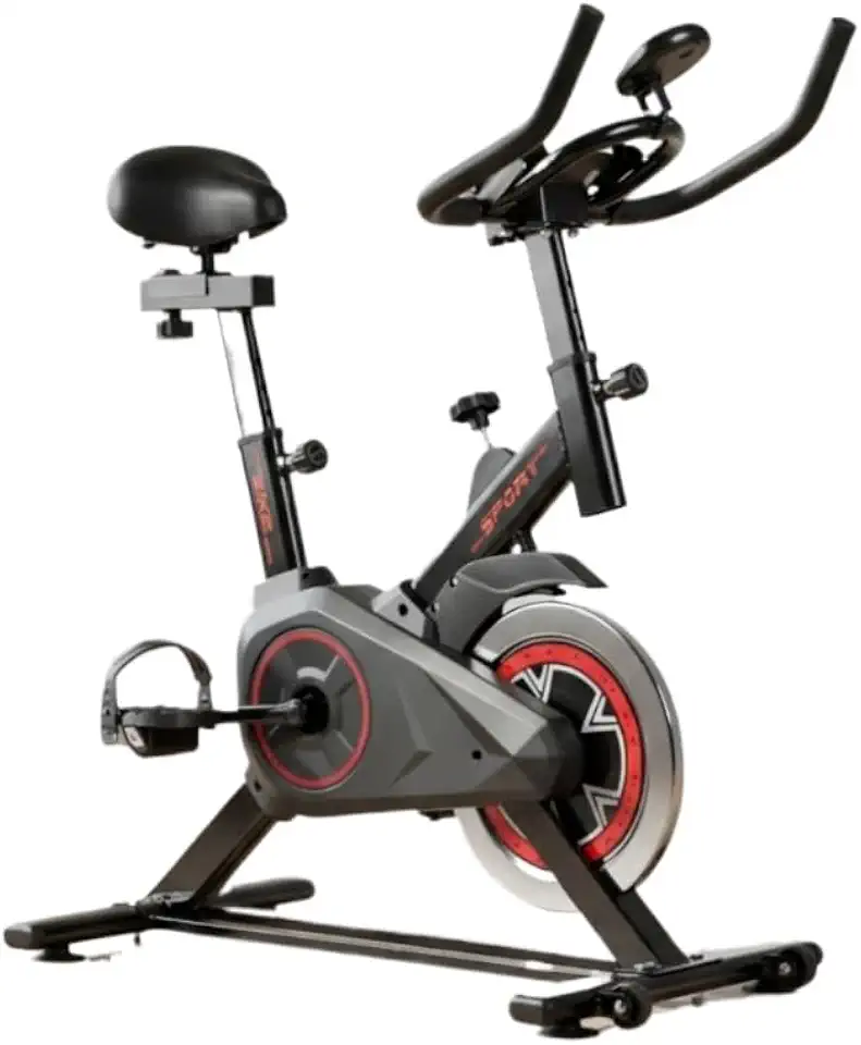 Bicicleta Spinning Ergométrica Semi-Profissional Preta, Ideal para Academia e Fitness em Casa, Bike Sport Confortável para Treinos Intensivos Diários