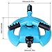 BOBOO Sprinkler, Rotating Lawn Sprinkler, Large Area Coverage Sprinklers for Lawn and Garden, 3000 Square Feet Water Sprinklers, Adjustable Angle Yard Sprinkler