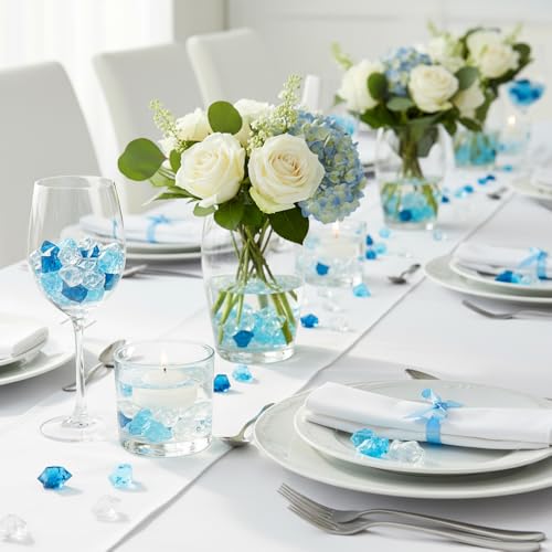 160 piezas cubos de hielo falsos para decoración miniatura 6