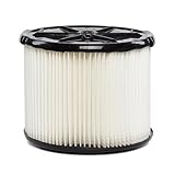 WORKSHOP Wet Dry Vac Filter WS11045F Standard Wet Dry Vacuum Filter (Single Shop Vacuum Cleaner Filter Cartridge) For WORKSHOP  3-Gallon to 4-1/2-Gallon Shop Vacuum Cleaners