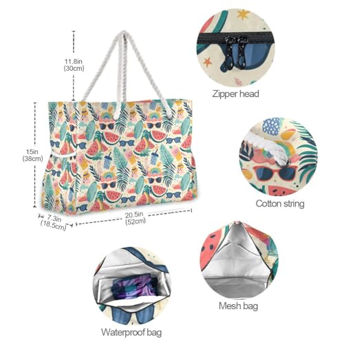Bolso Grande de Hombro para Playa y Gimnasio miniatura 6