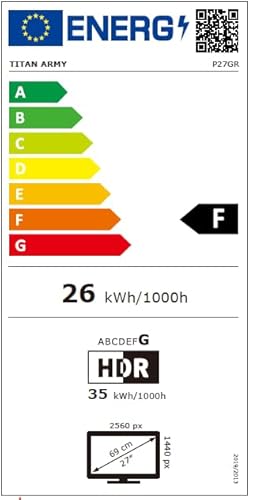 Monitor Gaming 27 Pollici, FAST IPS 180Hz, 2K QHD 2560 x 1440p 1ms GTG Verticale Schermo PC, HDR10, 120% sRGB, 144Hz FreeSync & G-sync Computer Monitor, Eye Care, VESA, DP, HDMI, P27GR - Monitor - Immagine 11
